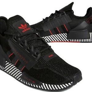 adidas NMD R1 V2 Dazzle Camo Black Mens